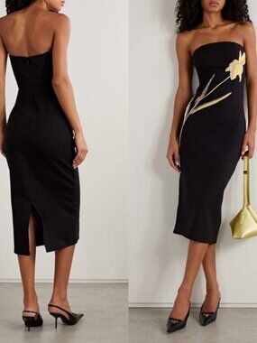 STAUD Brooke Dress in Botanical Shadows M